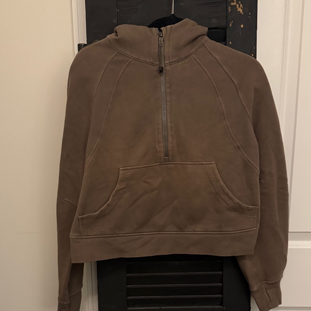 Lululemon Scuba Half Zip Cocoa Brown